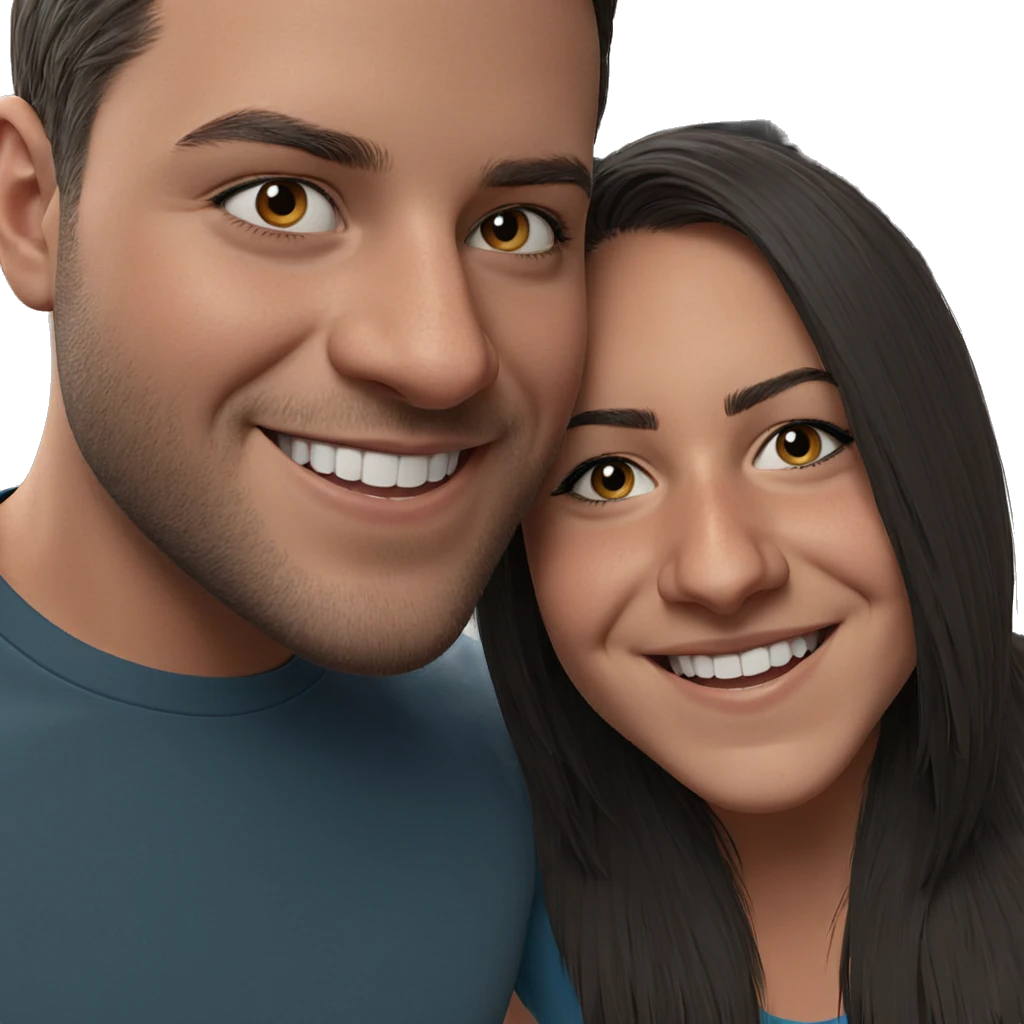 boys smiling indoors together emoji