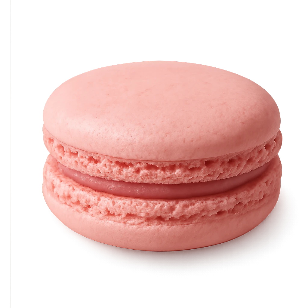 pink macaron emoji