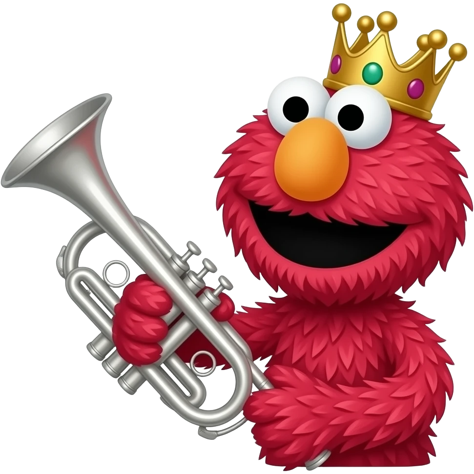 King Elmo whith trump emoji