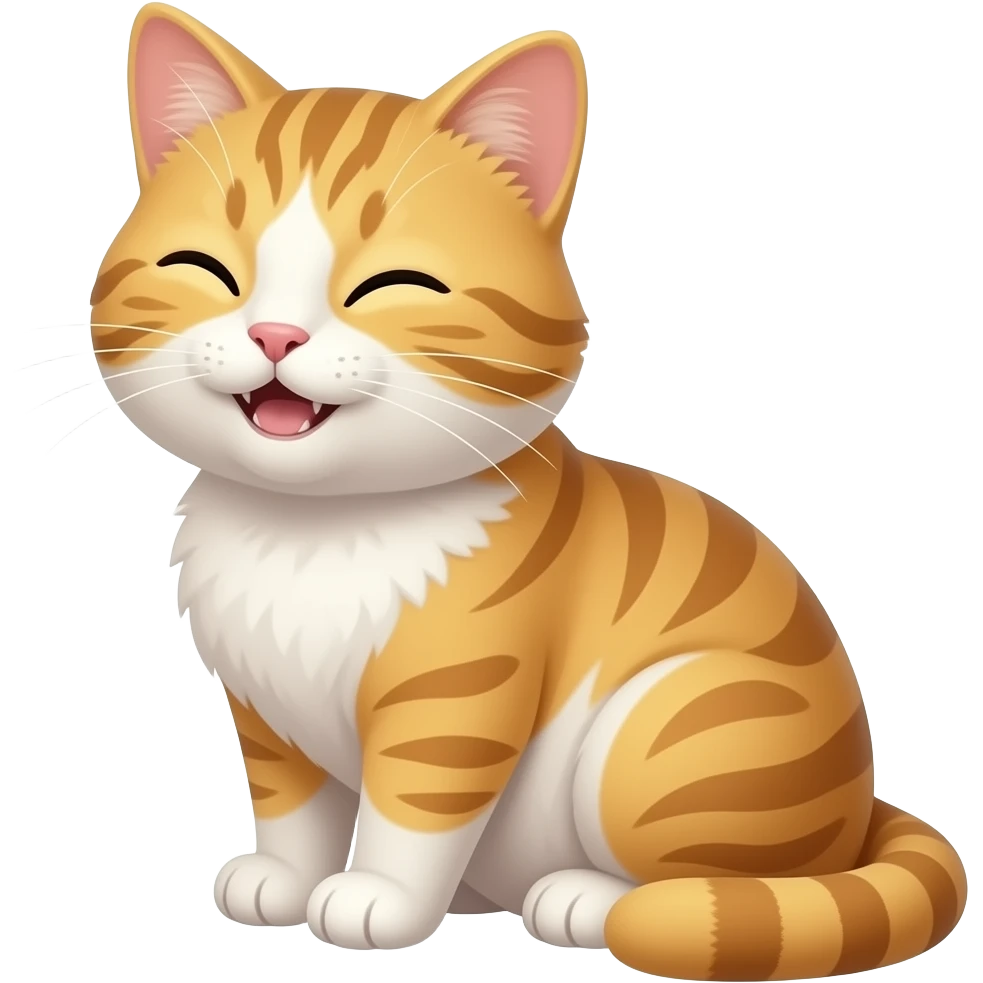 Going on break happy cat emoji