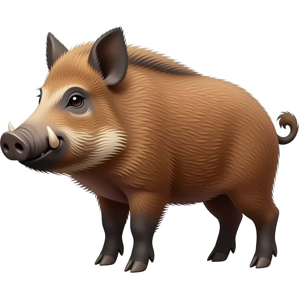 boar in a camera lens emoji