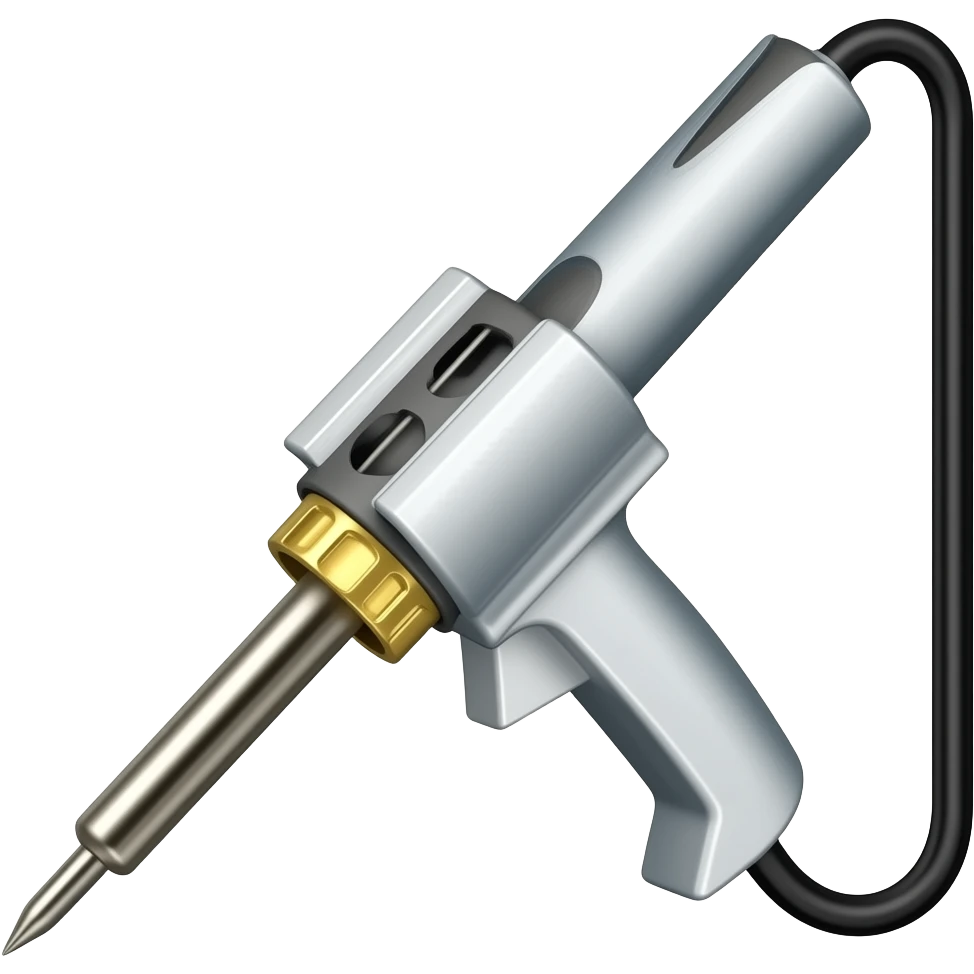 soldering iron hakko with black cable end emoji