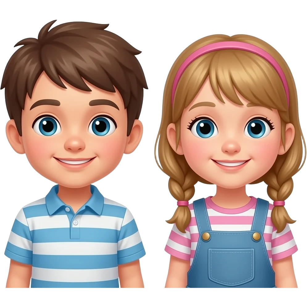 two talking children emoji