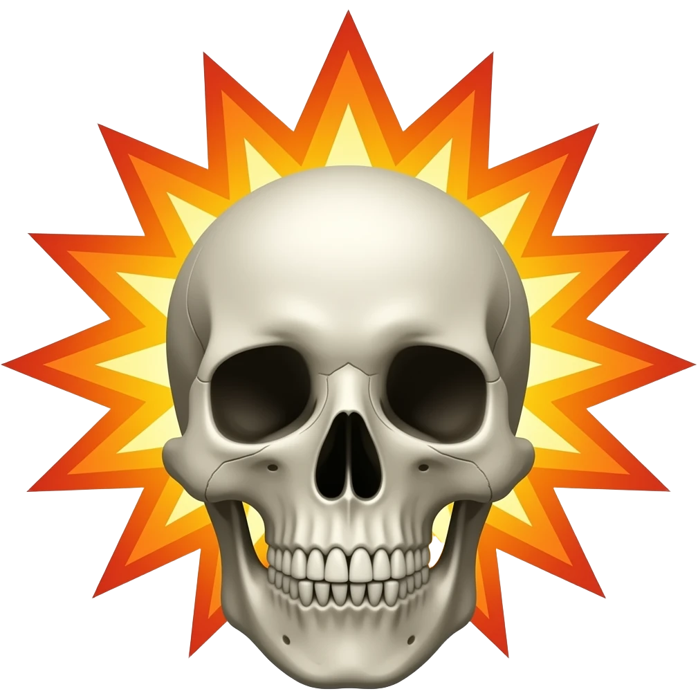 Crâne exploser emoji