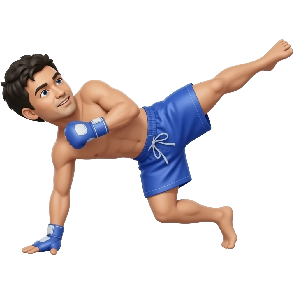 Muay thai kick emoji