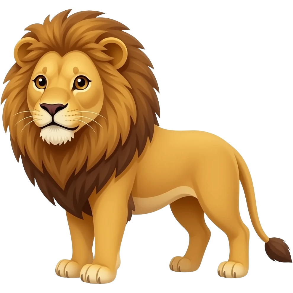 a lion wishing good night emoji