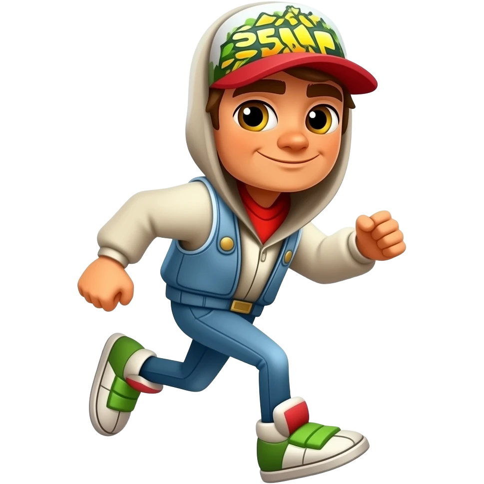 subway surfer boy running emoji