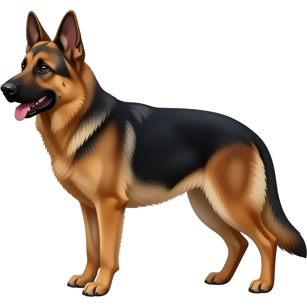 Black german shepherd emoji