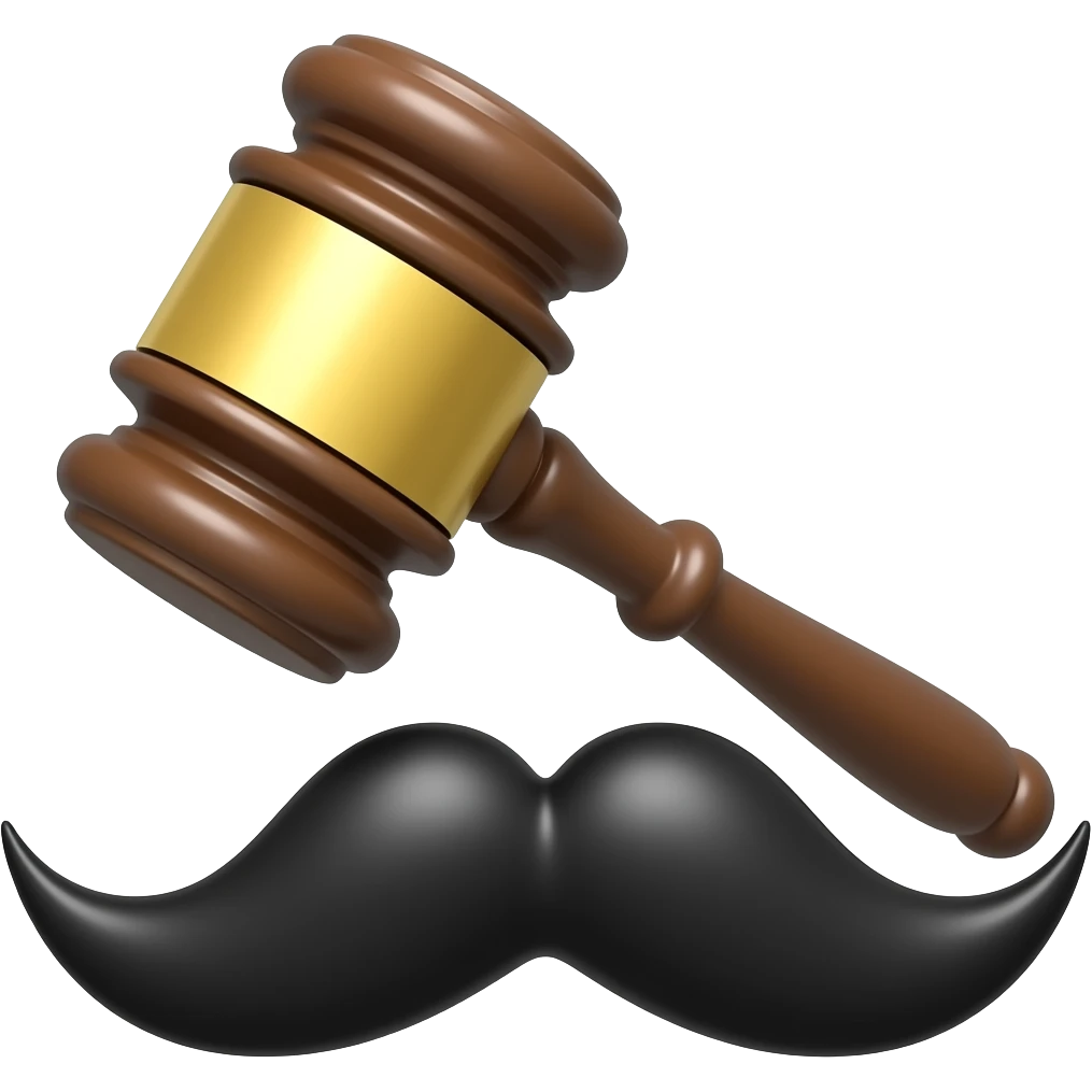 Court hummer with mustache emoji