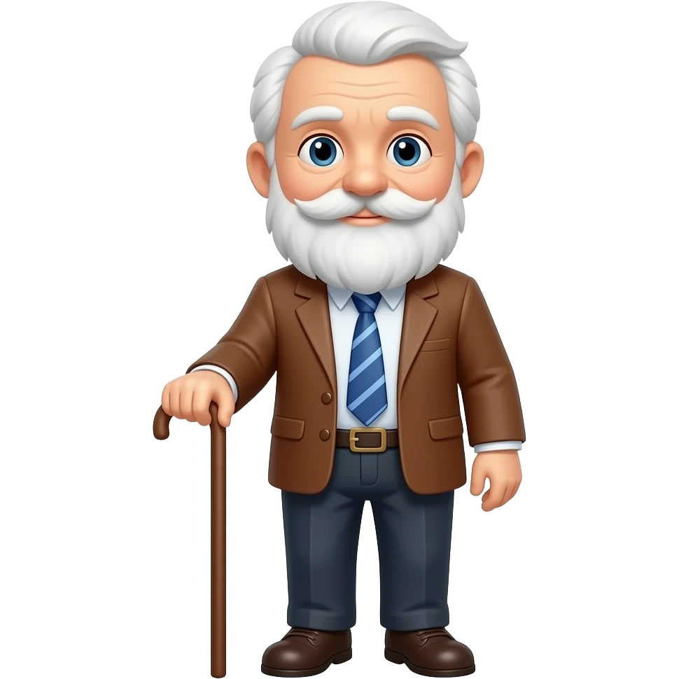 Old man w cane emoji