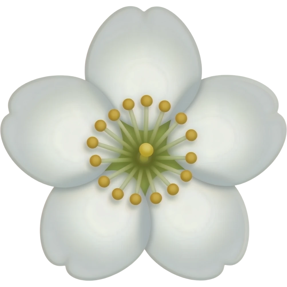 цветы вишни белые emoji