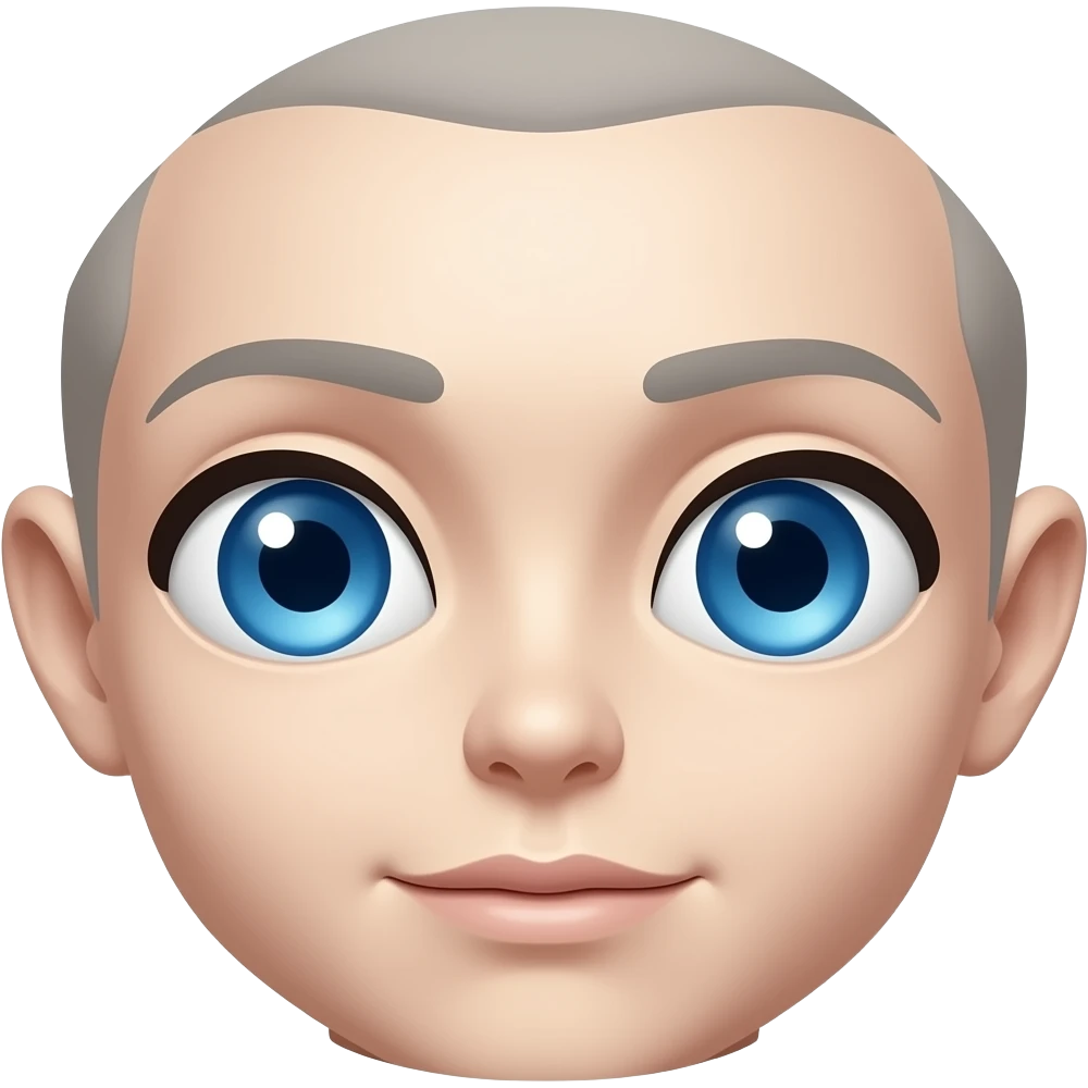 Blue anime eyes emoji