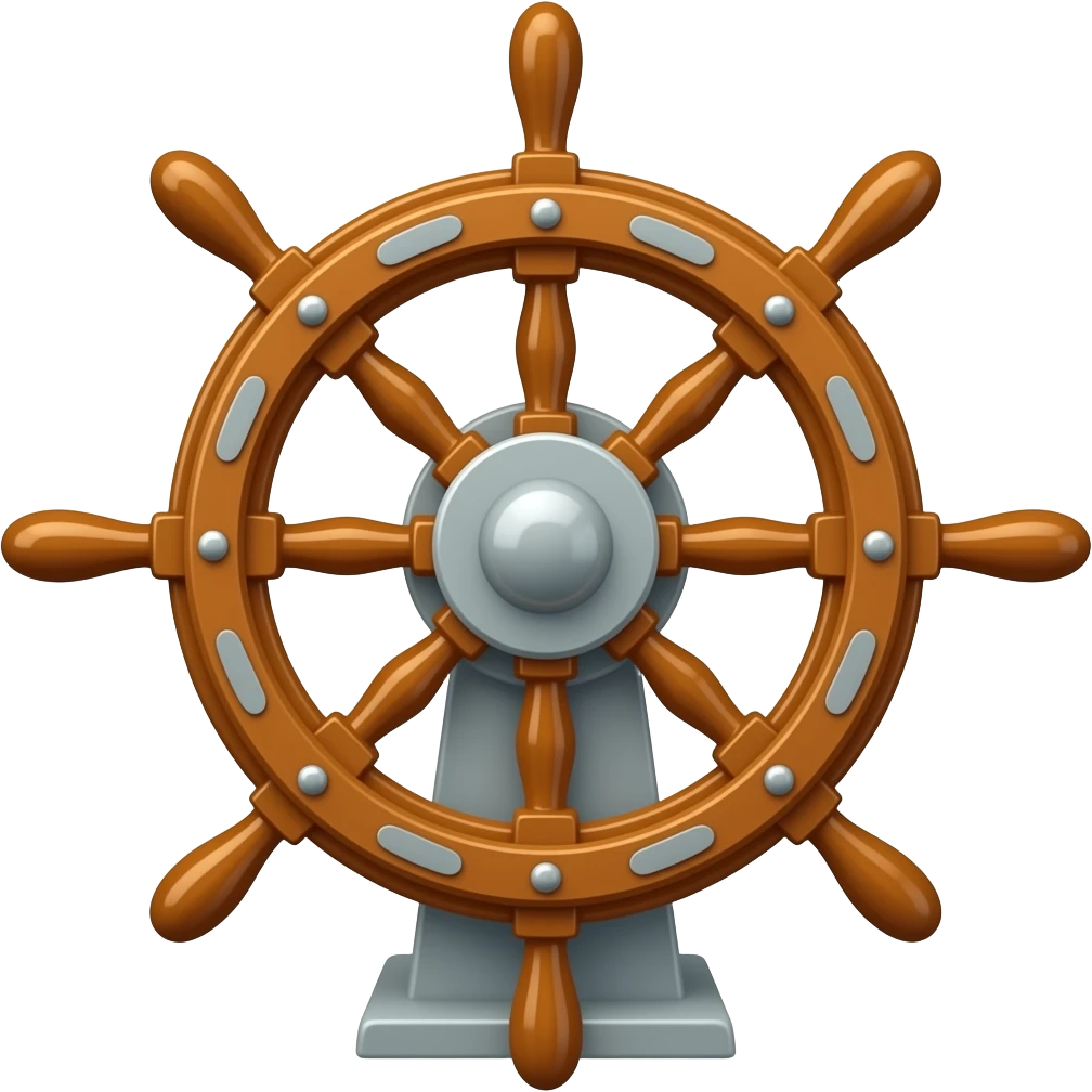 helm of the boat, back view emoji