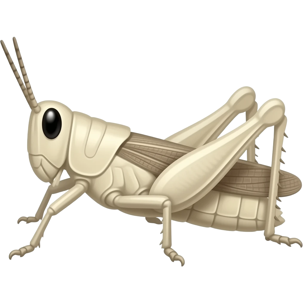 white grasshopper emoji