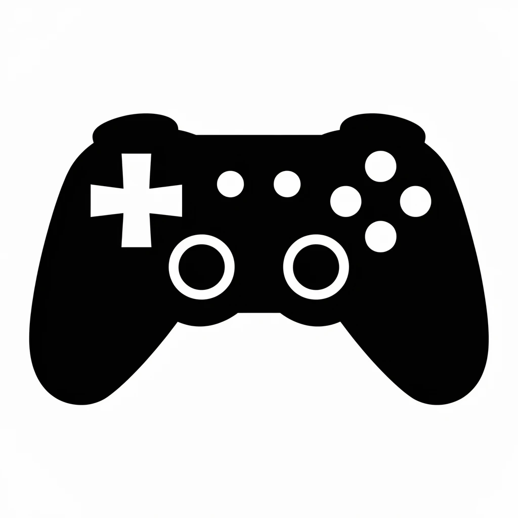 Game icon black silhouette emoji