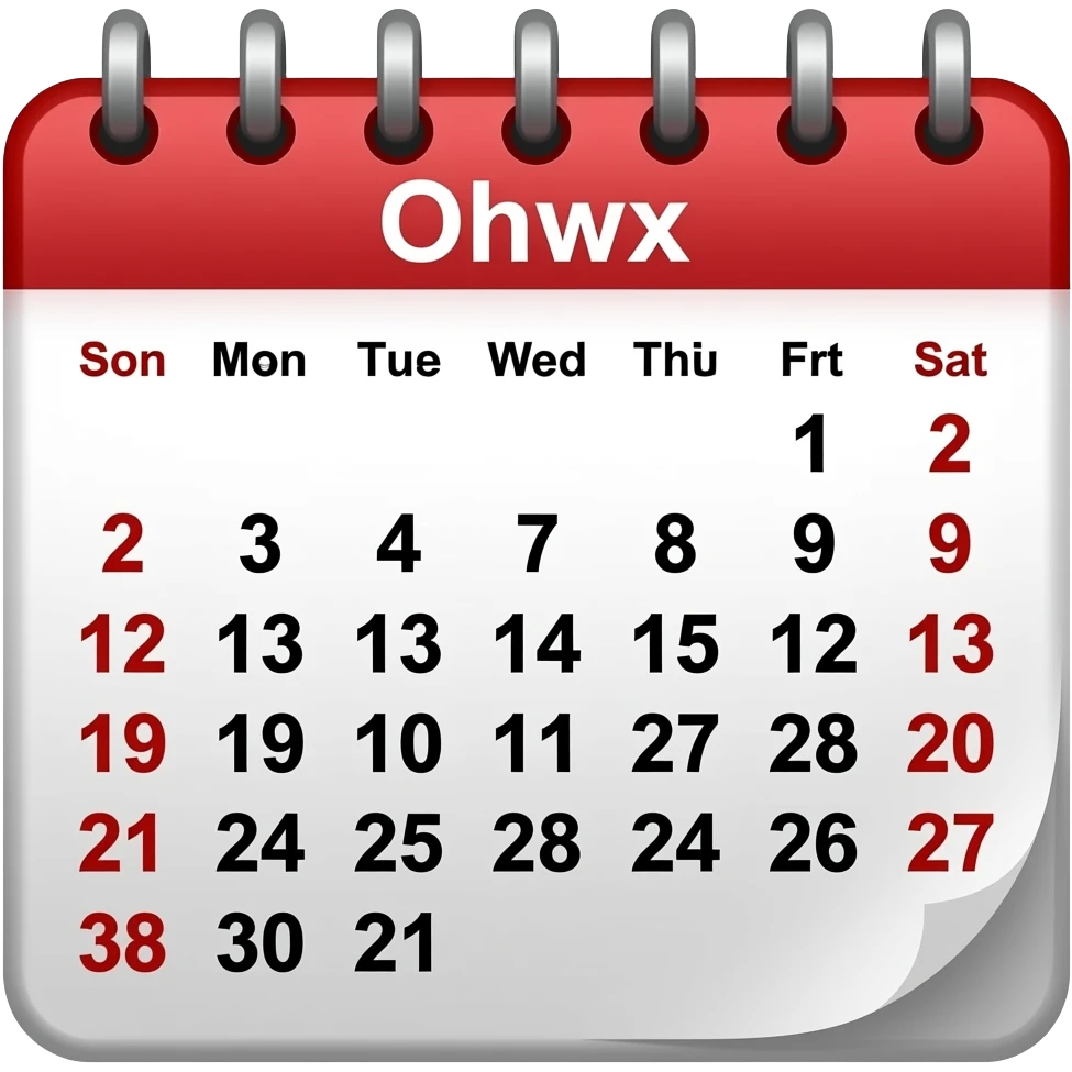 calendar week emoji emoji