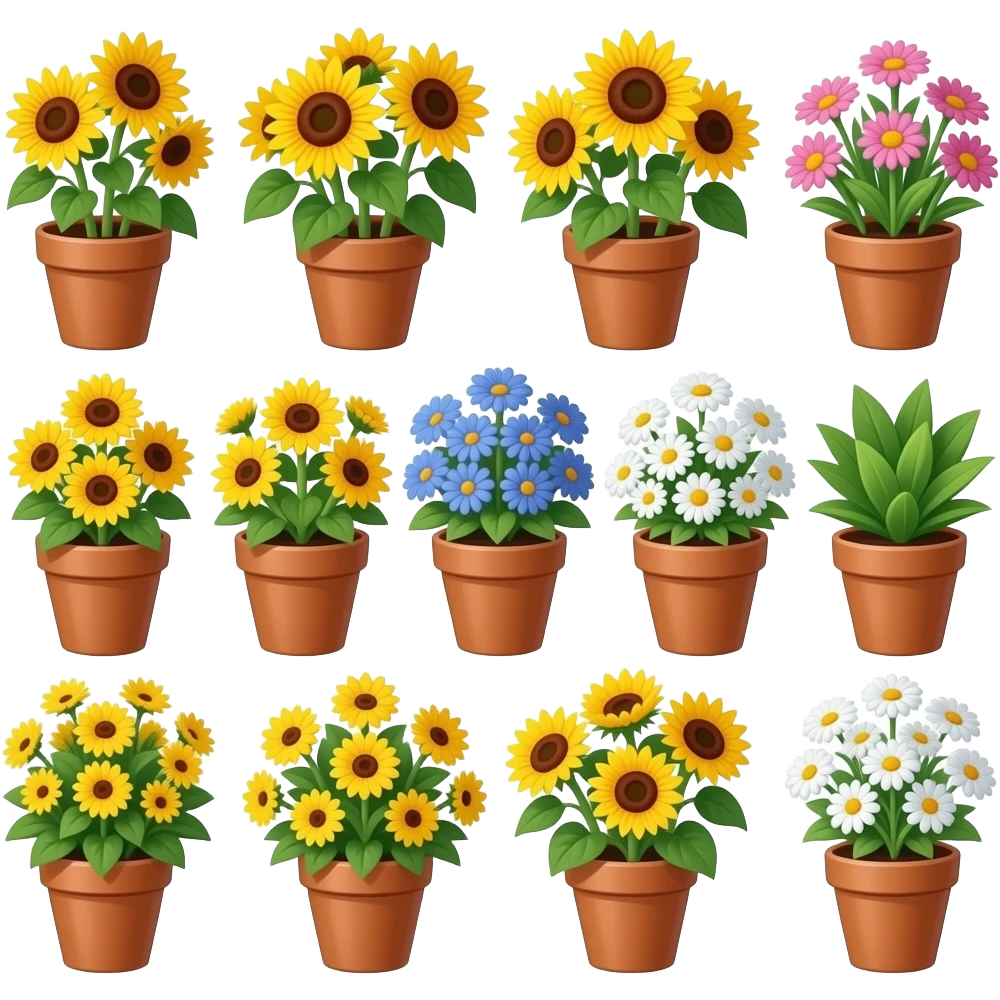 Flowers in Pots emoji