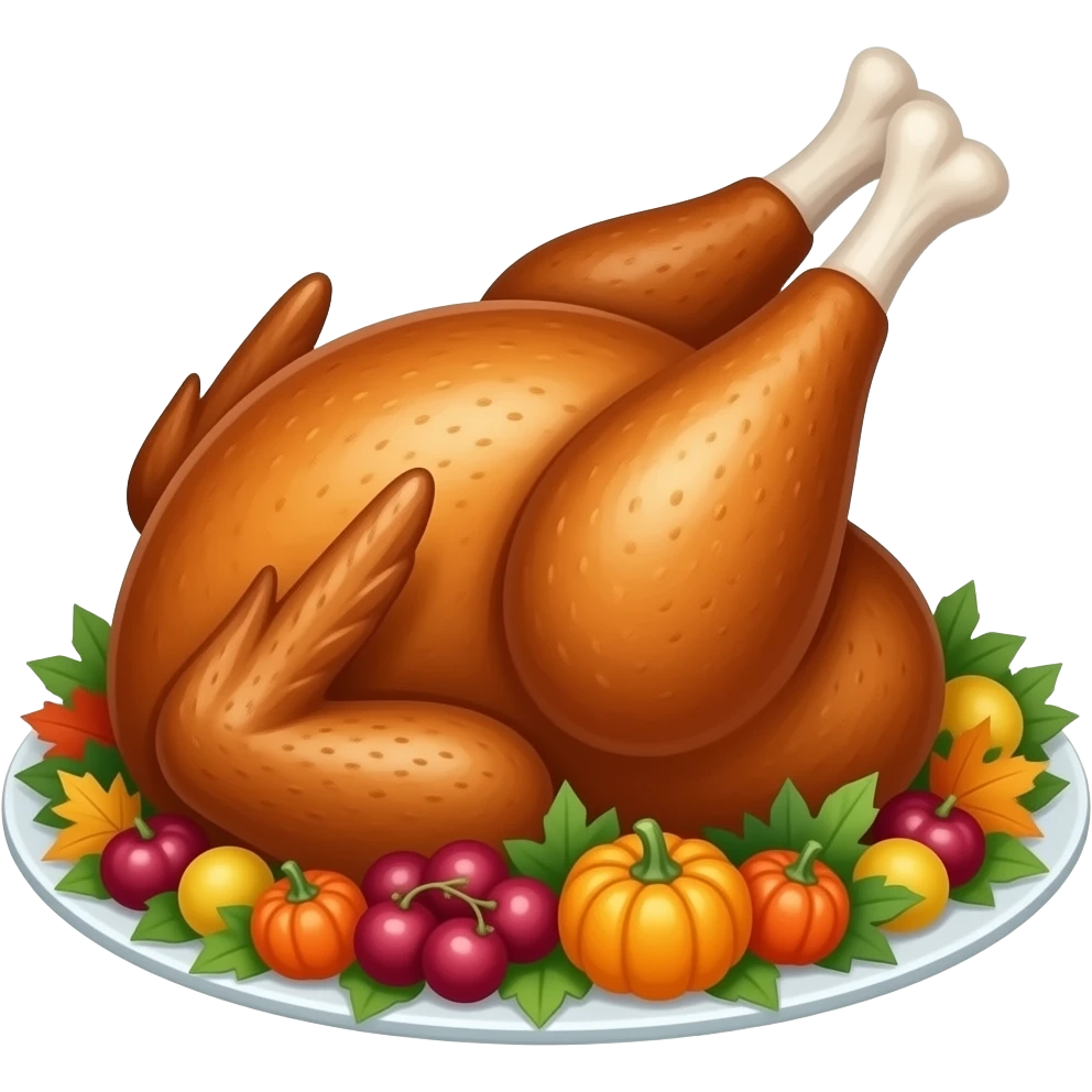 Thanksgiving and autumn food vibes emoji