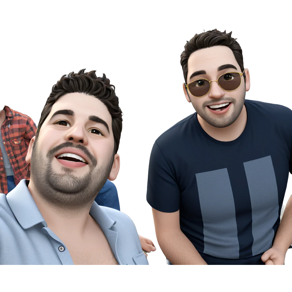 boys enjoying outdoors together emoji