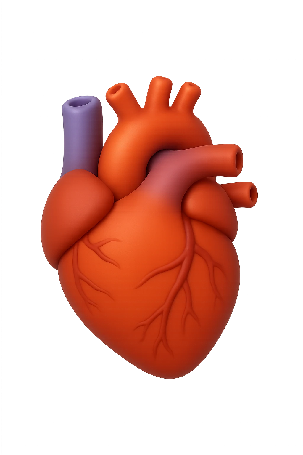 emoji 3d stile iphone di cuore anatomico umano emoji