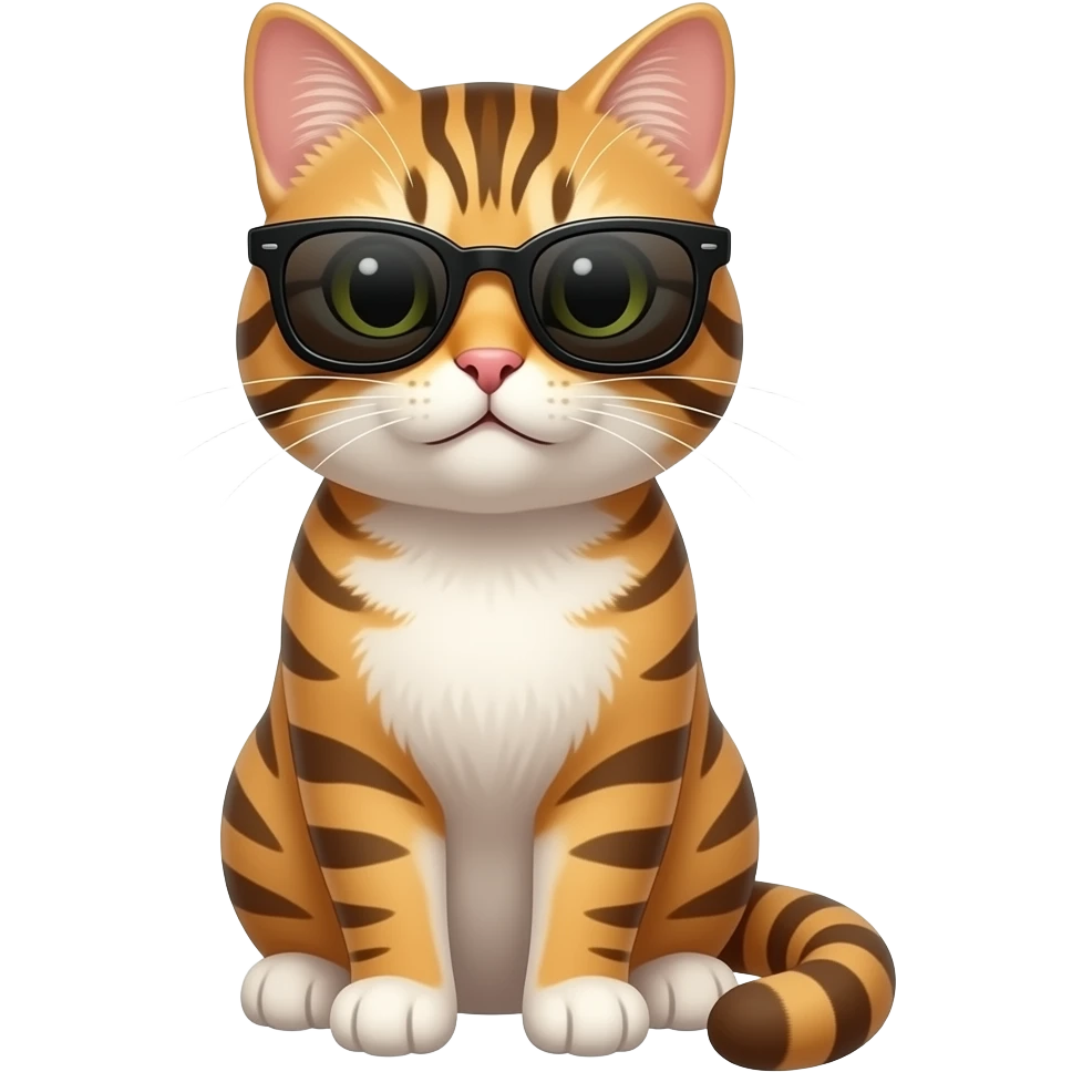 Cat wearing sunglasses emoji