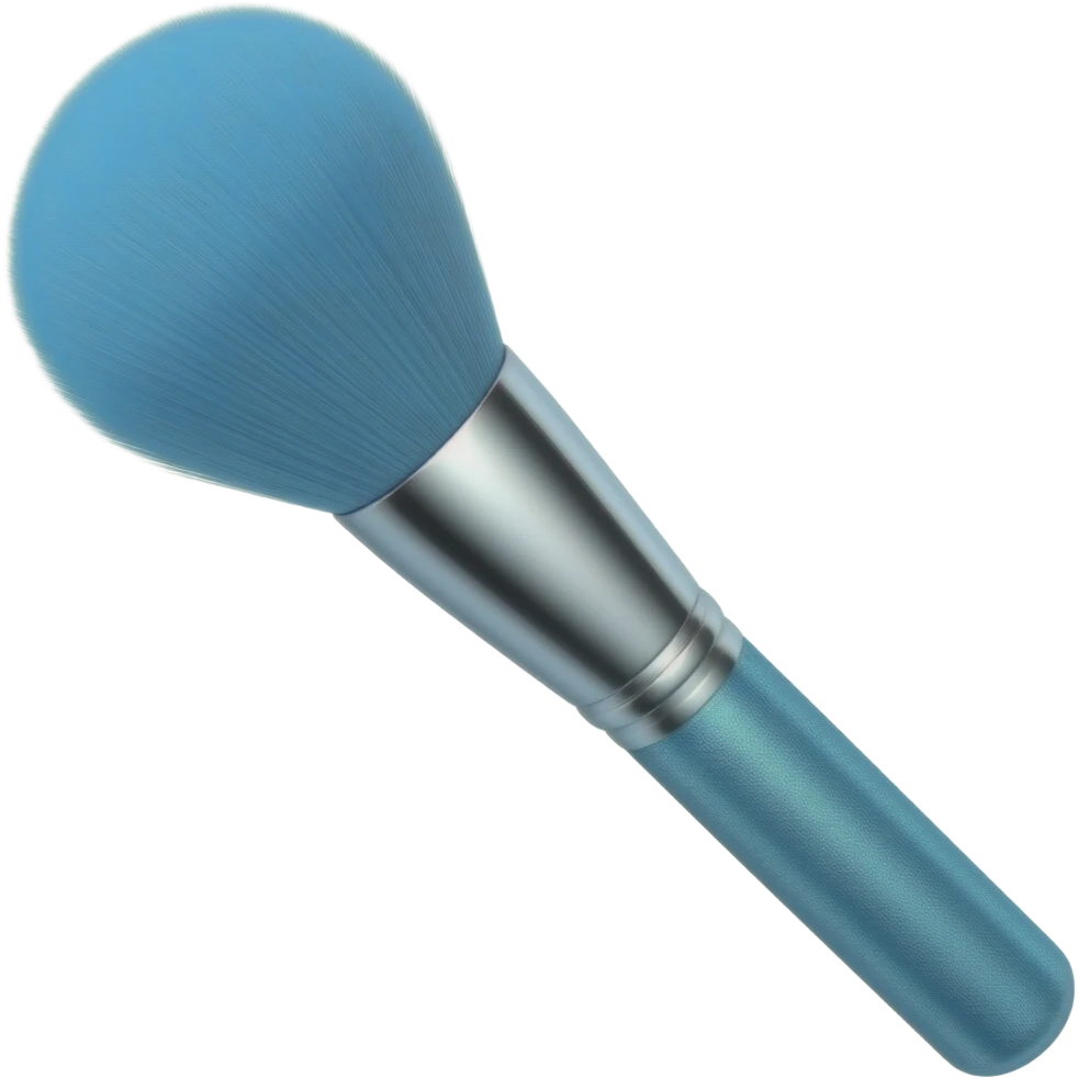 Blue Glitter Makeup Brush emoji