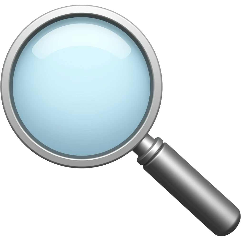 magnifying glass emoji