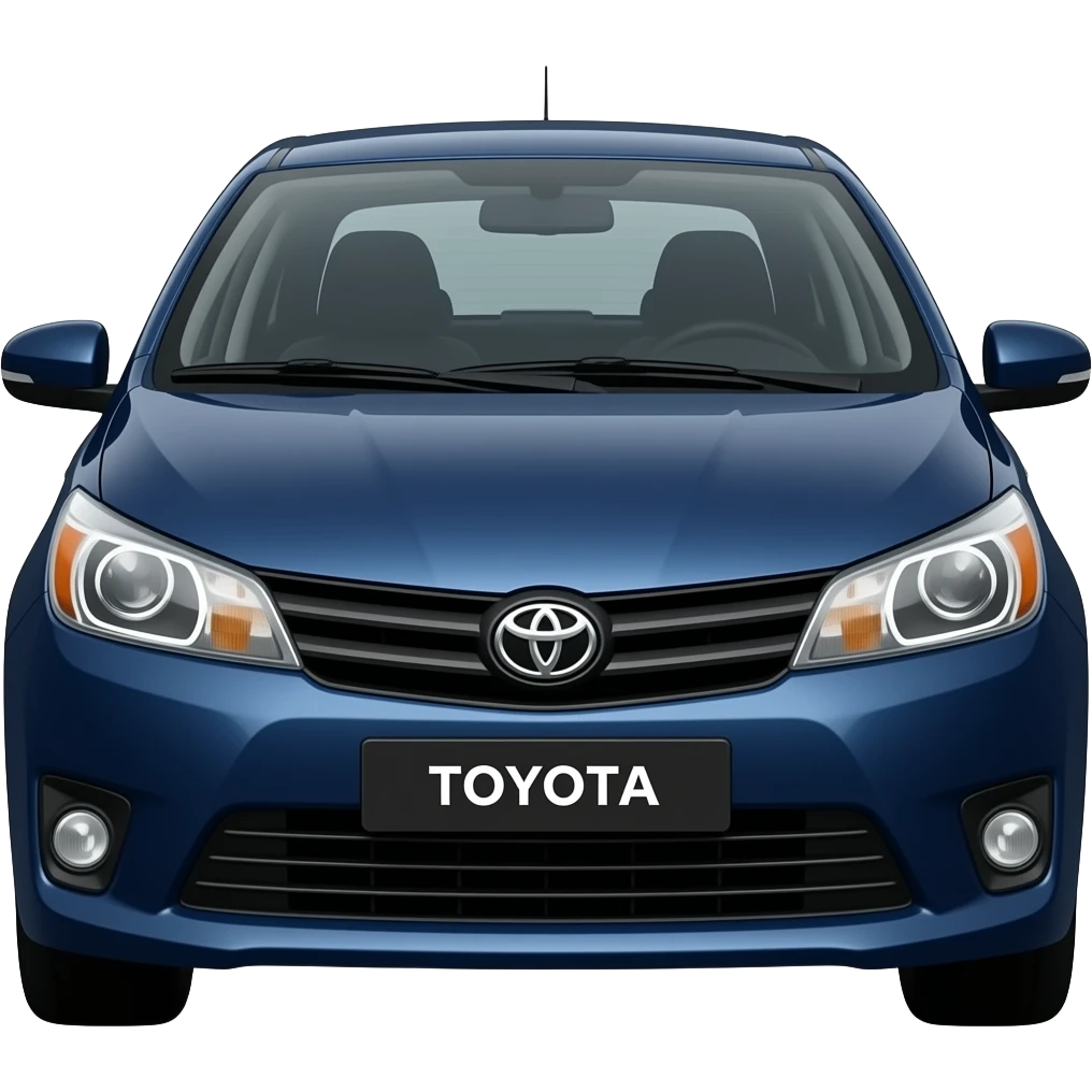 Dark Blue coloured toyota etios liva emoji