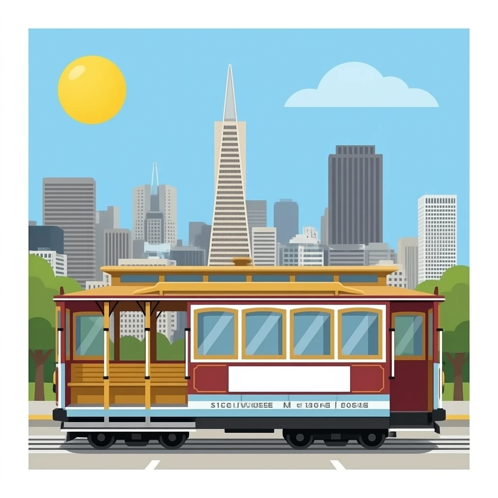 san francisco cable car side view emoji
