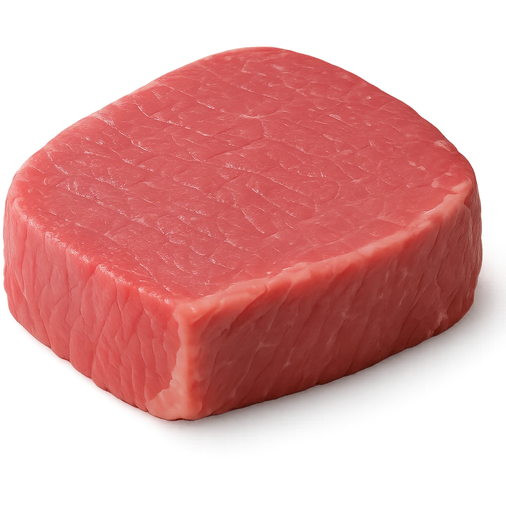 pink steak, no background emoji