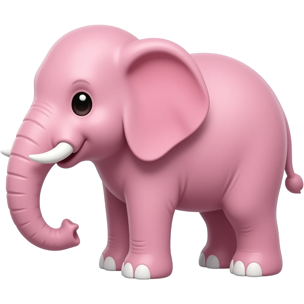 Pink elephant bunny emoji
