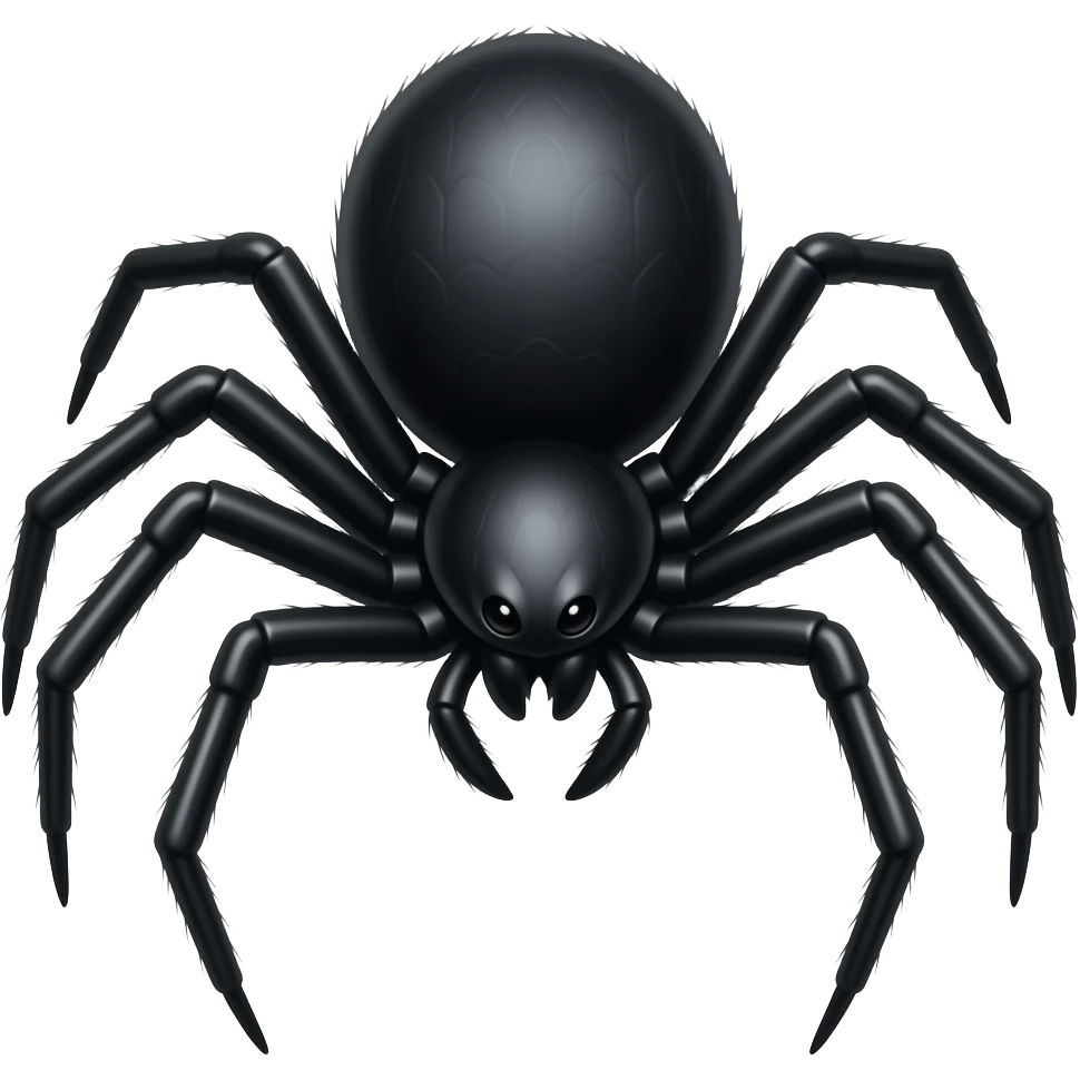 Make an Black widow spider emoji emoji