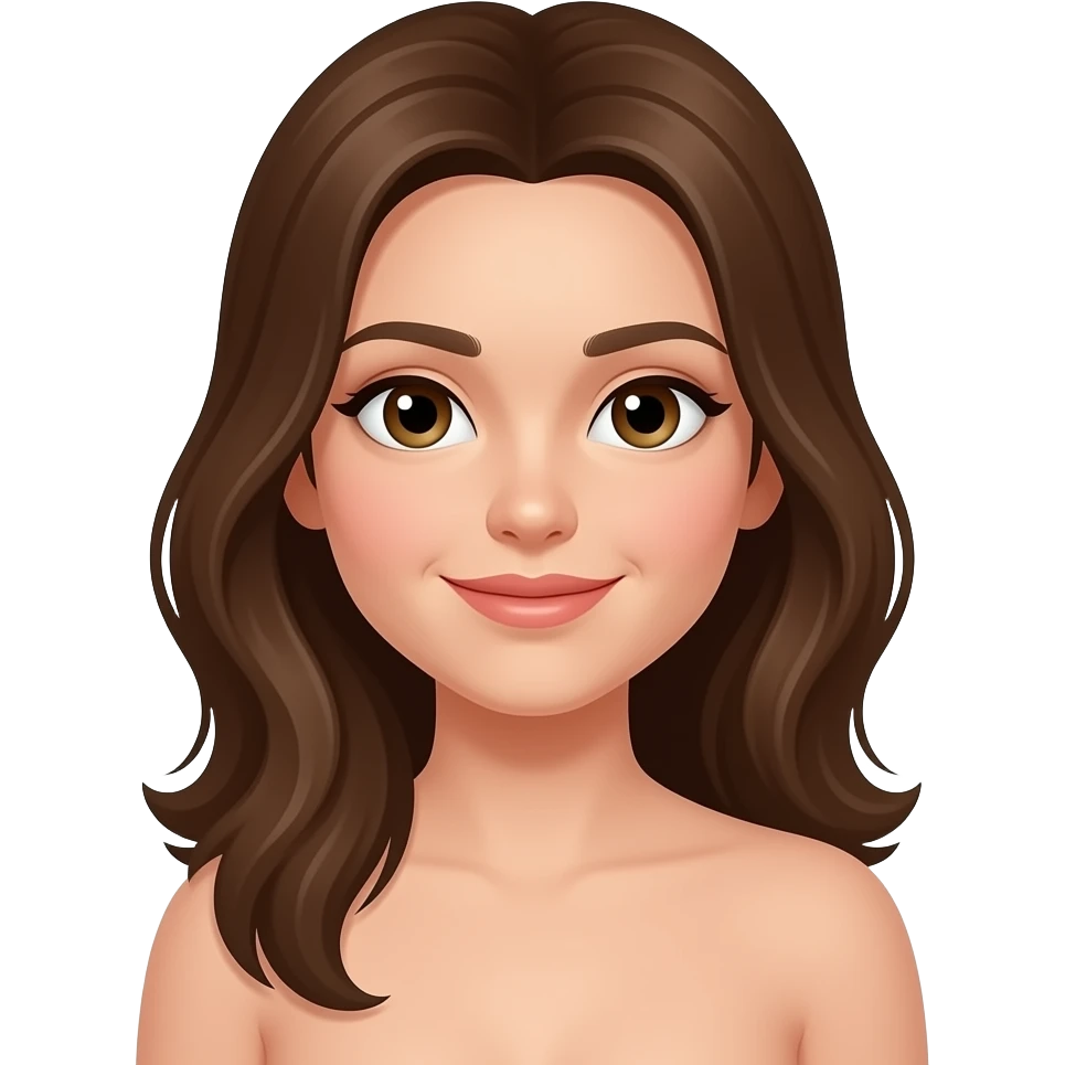 Girl with no clothes emoji