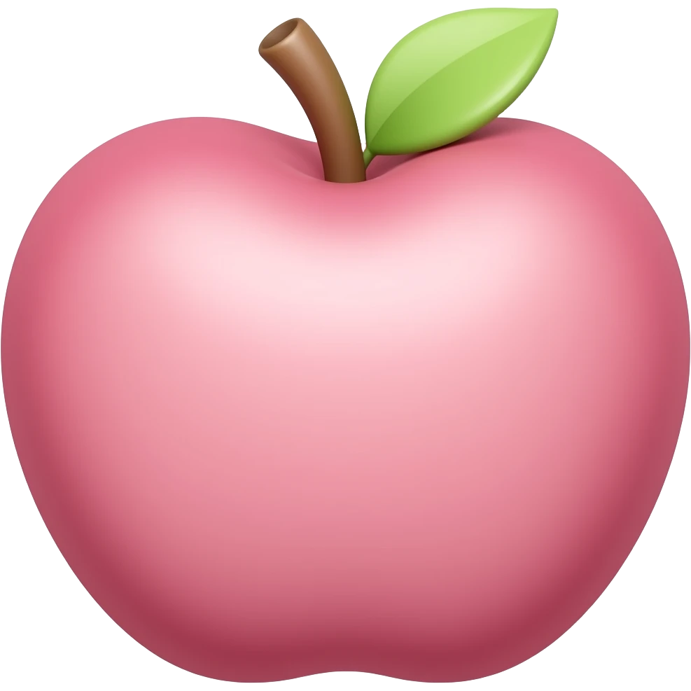 pink heart apple emoji