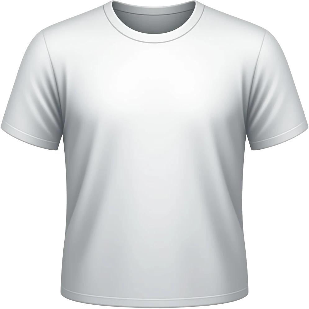 t-shirt emoji, cartoon style, dark colours, black outlines emoji