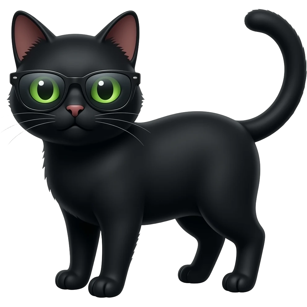 Cat wearing sunglasses emoji