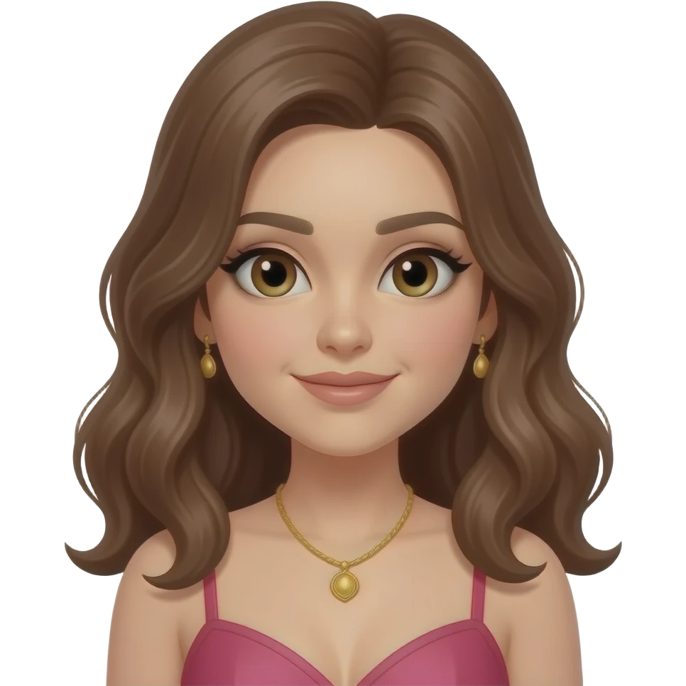 tranny with brown hair no dress emoji