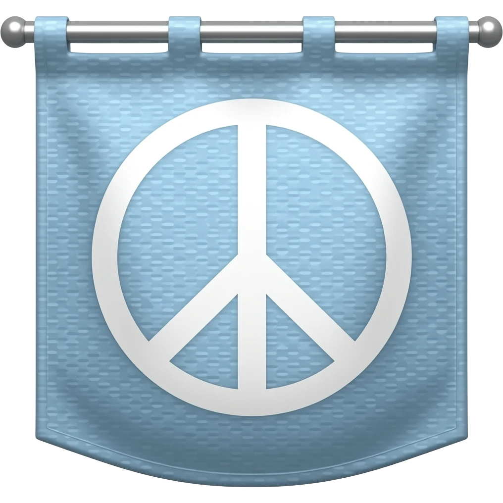 peace banner emoji