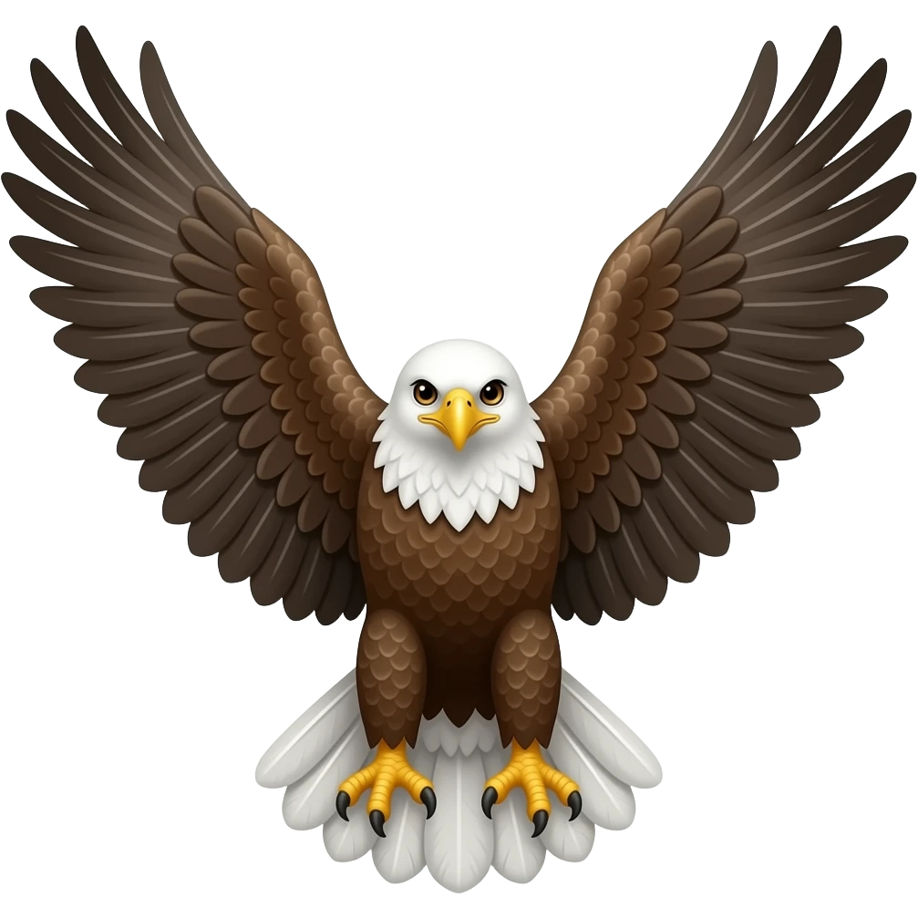 Kartal kanatları açık emoji