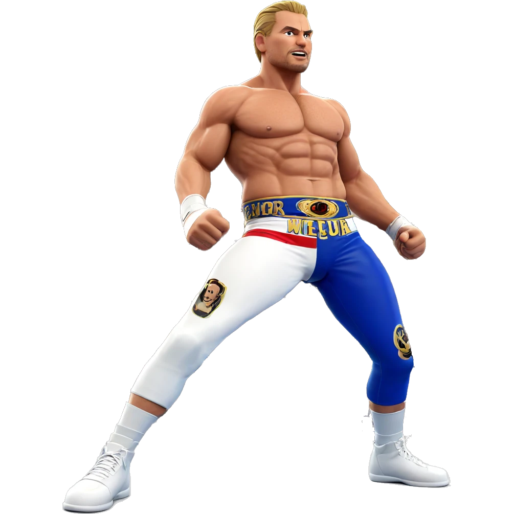 muscular wrestler in the ring emoji