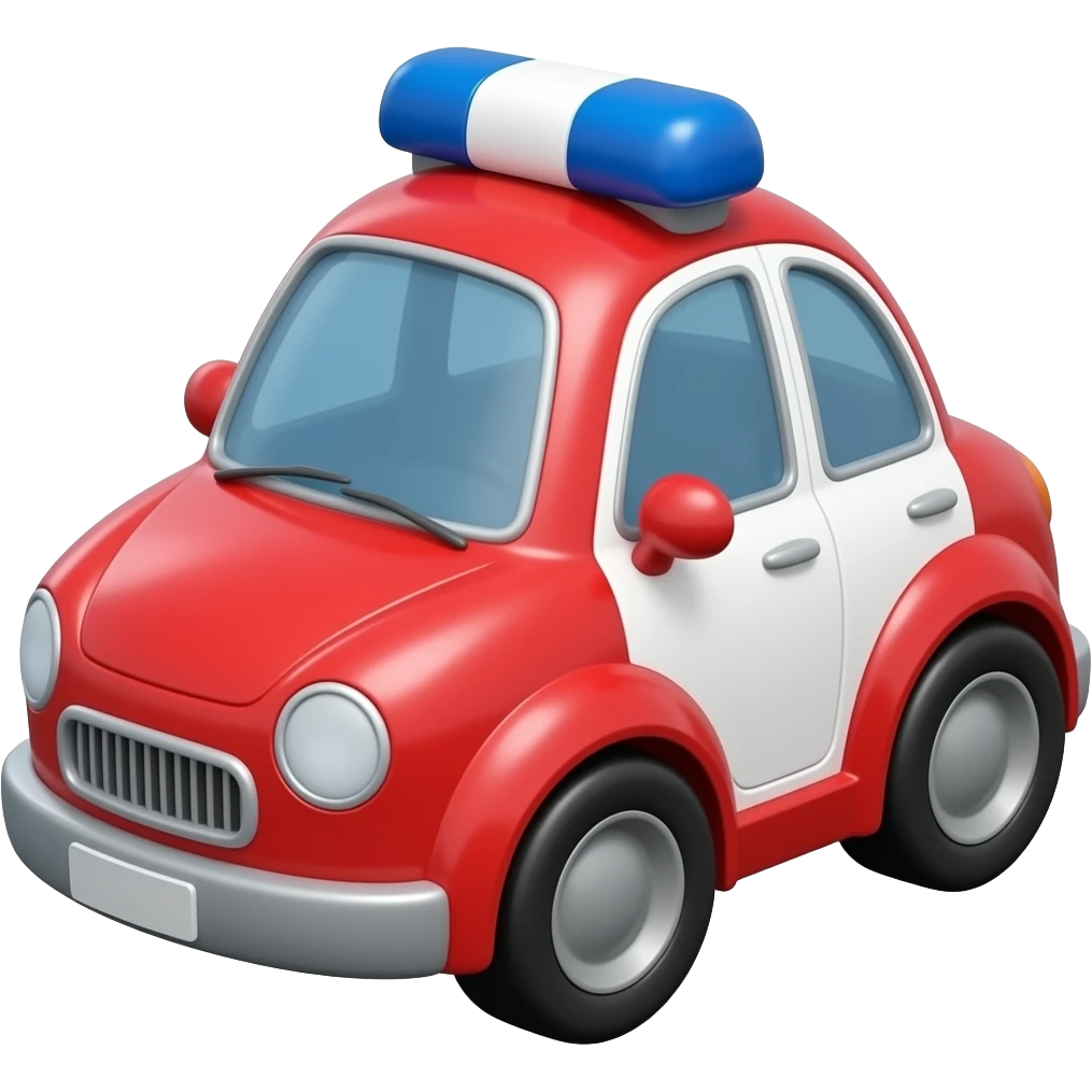 Baby police car emoji