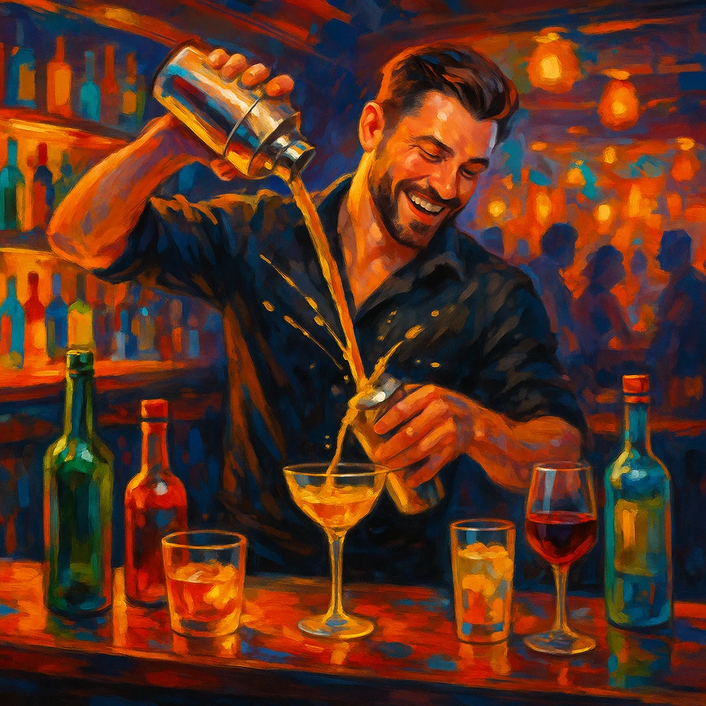bartender mixing drinks emoji