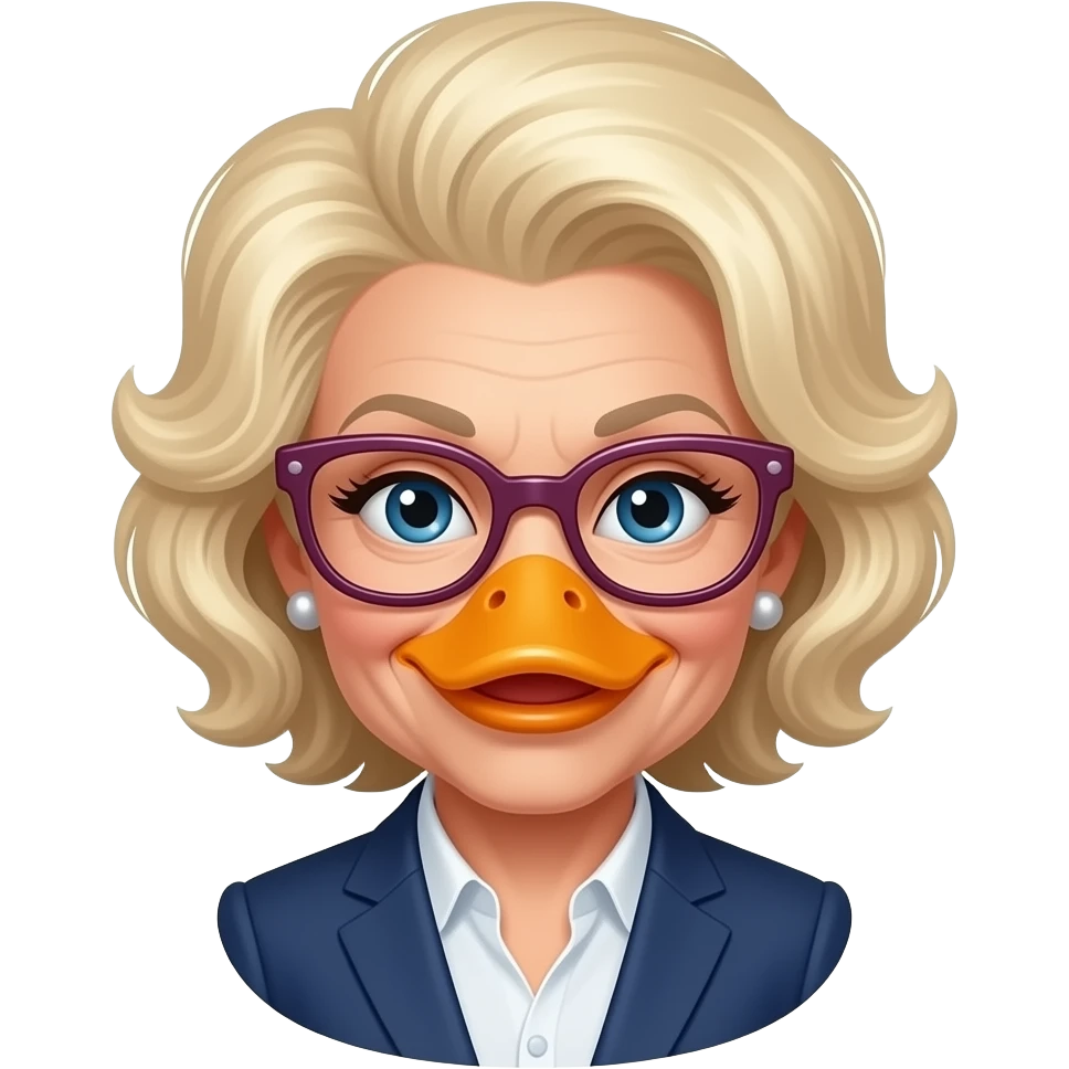 Joan Rivers as a duck emoji