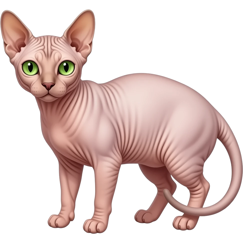 Hairless cat emoji
