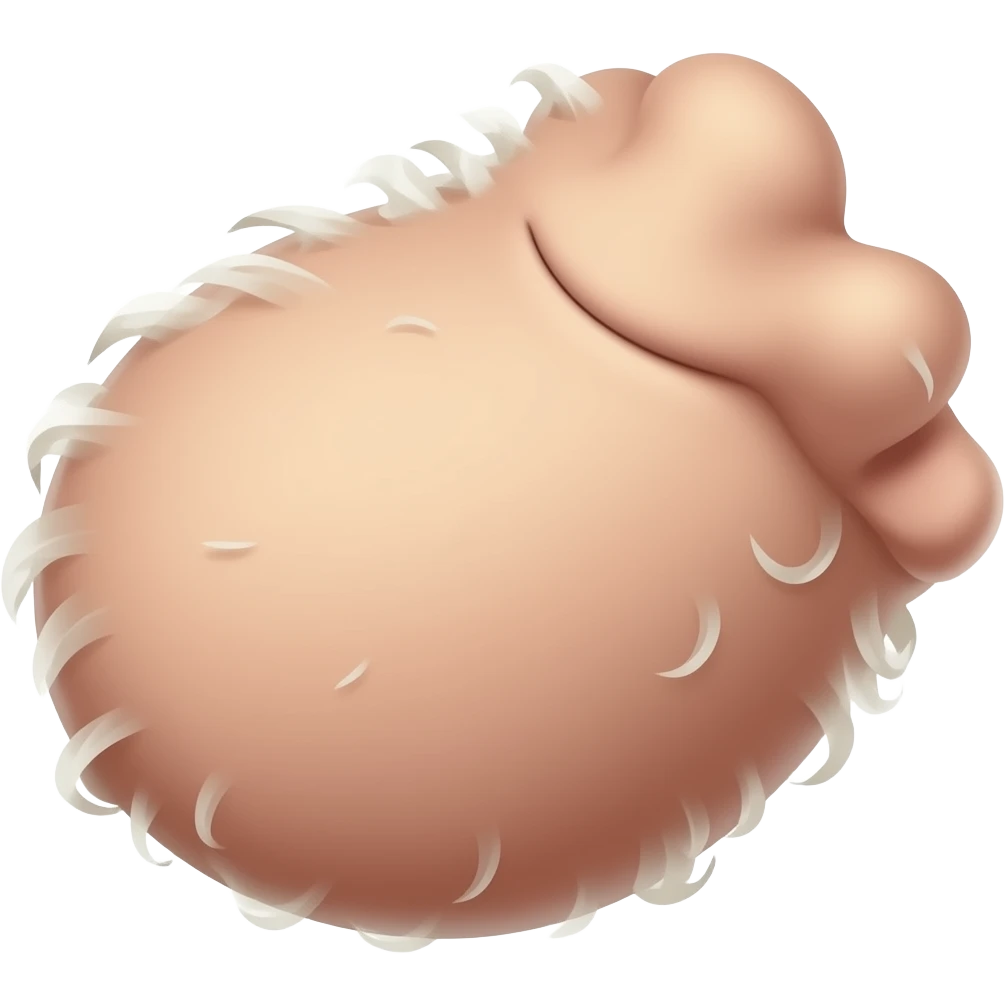 Hairy dick emoji