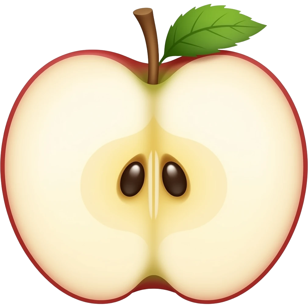 Apple slice emoji