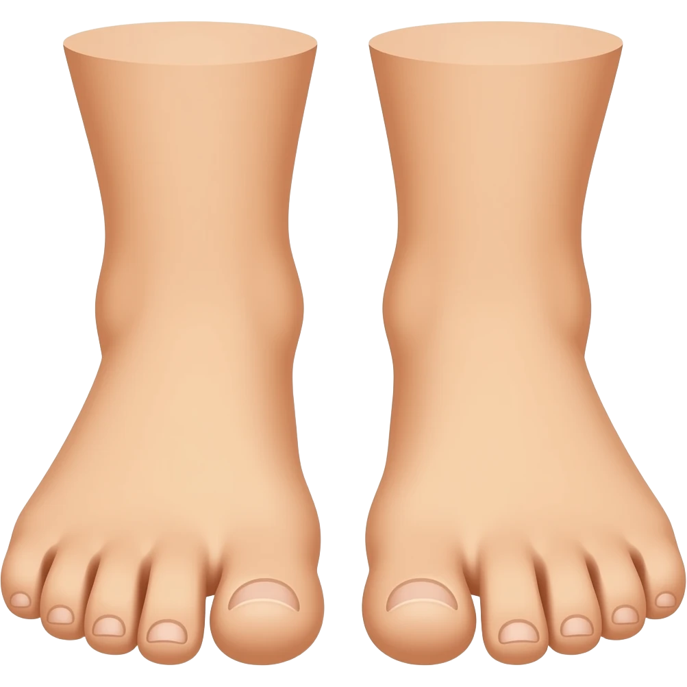 make the feet bigger emoji