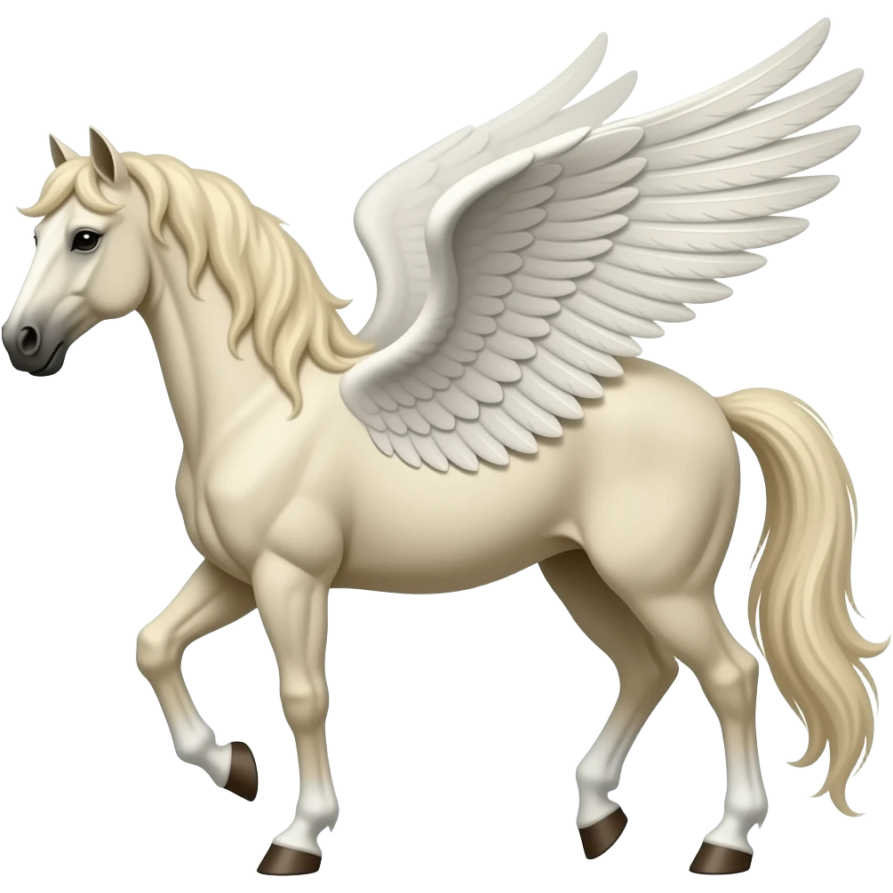 Pegasus not a unicorn,,a winged horse emoji