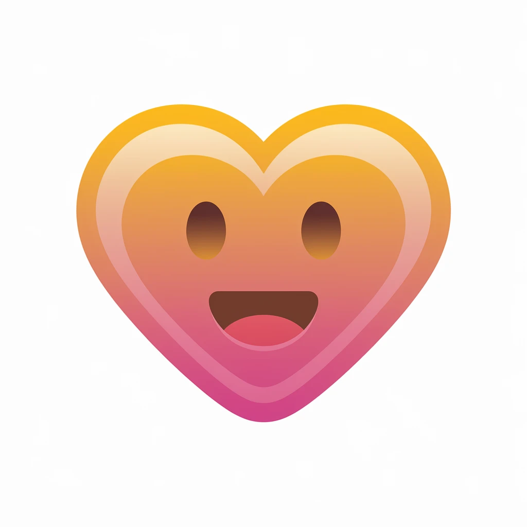 heart emoji with a gradient effect emoji