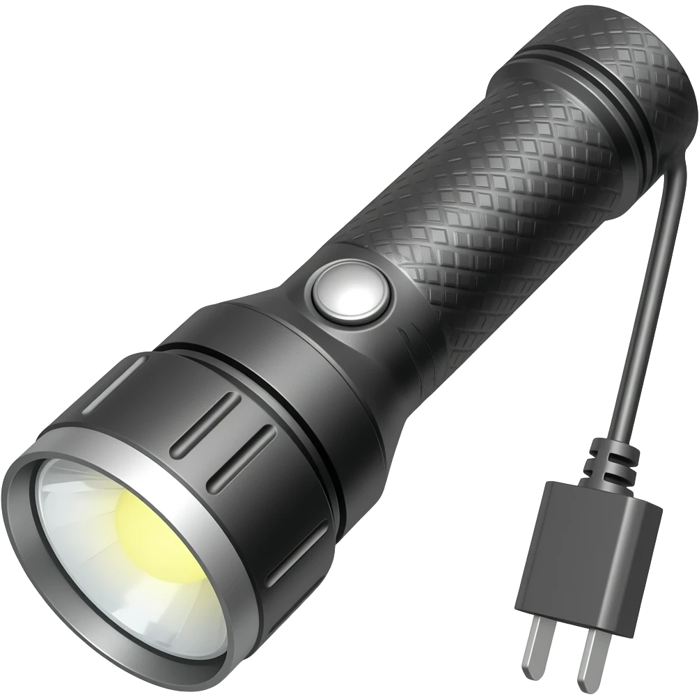 make the flash running on a lose ended phone charger emoji